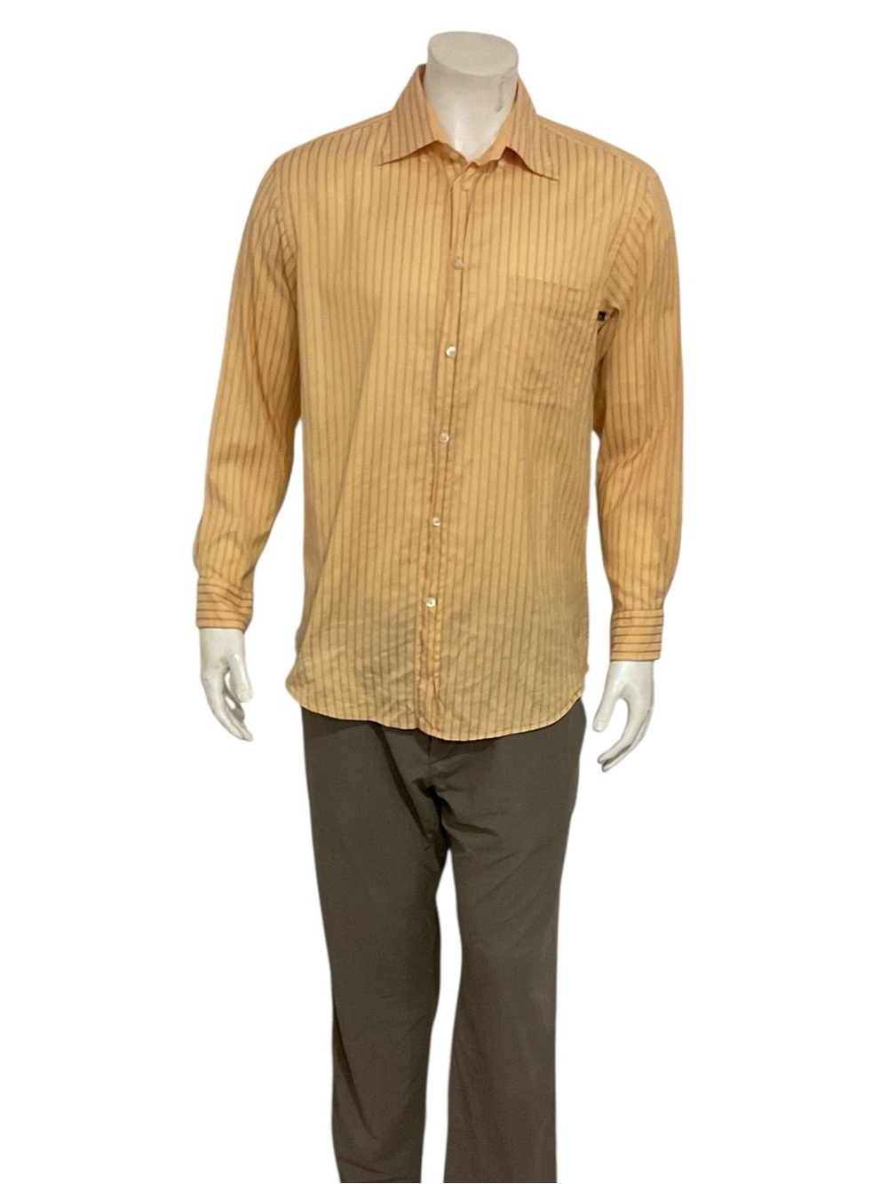 Zegna Sport Men's Long Sleeve Striped Button-Up Shirt
